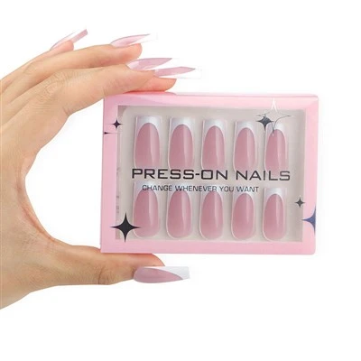 Blød Pink Jelly Gloss Tryk på negle
